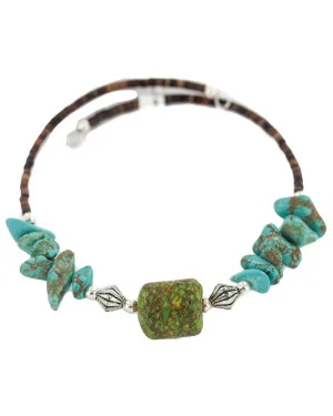 Certified Authentic Navajo Gaspeite Heishi Native American Adjustable Wrap Bracelet 13151-54 Certified Authentic Navajo Gaspeite Heishi Native American Adjustable Wrap Bracelet 13151-54