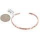 Certified Authentic Handmade Navajo Native American Pure Copper Bracelet 13152-2