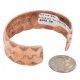 Certified Authentic .925 Sterling Silver Mountain Navajo Handmade Native American Pure Copper Bracelet 24497-7