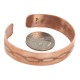 Certified Authentic Handmade Navajo Native American Pure Copper Bracelet 13154