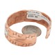 Certified Authentic .925 Sterling Silver Navajo Handmade Horse Native American Pure Copper Bracelet 24497-9
