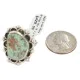 Handmade Certified Authentic .925 Sterling Silver Natural Turquoise Navajo Native American Ring 18259-2