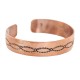 Certified Authentic Handmade Navajo Native American Pure Copper Bracelet 13154