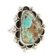 Handmade Navajo Certified Authentic .925 Sterling Silver Natural Turquoise Native American Ring 18259-3