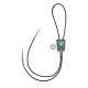 Heart .925 Sterling Silver Certified Authentic Handmade Navajo Native American Natural Turquoise Bolo Tie 34108