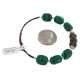 Certified Authentic Navajo Heishi Malachite Smoky Quartz Native American Adjustable Wrap Bracelet 13159-2