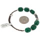 Certified Authentic Navajo Heishi Malachite Hematite Native American Adjustable Wrap Bracelet 13166-2