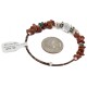 Certified Authentic Natural Heishi Goldstone Turquoise Navajo Native American Adjustable Wrap Bracelet 13153-1