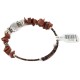 Certified Authentic Natural Heishi Goldstone Turquoise Navajo Native American Adjustable Wrap Bracelet 13153-1