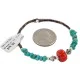 Certified Authentic Heishi Coral Navajo Native American Adjustable Wrap Bracelet 13151-66 Certified Authentic Heishi Coral Navajo Native American Adjustable Wrap Bracelet 13151-66
