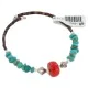 Certified Authentic Heishi Coral Navajo Native American Adjustable Wrap Bracelet 13151-66 Certified Authentic Heishi Coral Navajo Native American Adjustable Wrap Bracelet 13151-66