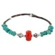 Certified Authentic Heishi Coral Navajo Native American Adjustable Wrap Bracelet 13151-66 Certified Authentic Heishi Coral Navajo Native American Adjustable Wrap Bracelet 13151-66