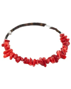 Certified Authentic Heishi Coral Navajo Native American Adjustable Wrap Bracelet 13159-10 Certified Authentic Heishi Coral Navajo Native American Adjustable Wrap Bracelet 13159-10