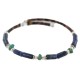 Certified Authentic Natural Heishi Lapis Turquoise Navajo Native American Adjustable Wrap Bracelet 13153-2