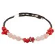 Certified Authentic Navajo Heishi Coral Quartz Native American Adjustable Wrap Bracelet 13151-56