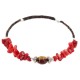Navajo Certified Authentic Heishi Coral Agate Native American Adjustable Wrap Bracelet 13159-6 Navajo Certified Authentic Heishi Coral Agate Native American Adjustable Wrap Bracelet 13159-6