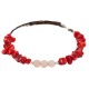Navajo Certified Authentic Heishi Coral Quartz Native American Adjustable Wrap Bracelet 13159-4 Navajo Certified Authentic Heishi Coral Quartz Native American Adjustable Wrap Bracelet 13159-4