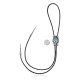 Sun Feather.925 Sterling Silver Certified Authentic Handmade Navajo Native American Natural Turquoise Bolo Tie 34112