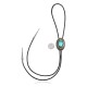 Flower.925 Sterling Silver Certified Authentic Handmade Navajo Native American Natural Turquoise Bolo Tie 34113