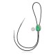 Handmade Certified Authentic Navajo .925 Sterling Silver Native American Natural Turquoise Bolo Tie 34101 Handmade Certified Authentic Navajo .925 Sterling Silver Native American Natural Turquoise Bolo Tie 34101
