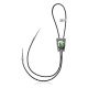 Handmade Certified Authentic Navajo .925 Sterling Silver Native American Natural Turquoise Bolo Tie 34115 Handmade Certified Authentic Navajo .925 Sterling Silver Native American Natural Turquoise Bolo Tie 34115