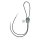Feather .925 Sterling Silver Certified Authentic Handmade Navajo Native American Natural Turquoise Bolo Tie 34118