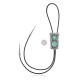 Handmade Certified Authentic Navajo .925 Sterling Silver Native American Natural Turquoise Bolo Tie 34124