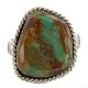 Handmade Navajo Certified Authentic .925 Sterling Silver Natural Turquoise Native American Ring 18221-1