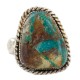 Handmade Certified Authentic Navajo .925 Sterling Silver Natural Turquoise Native American Ring 18221-4