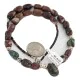 Drop .925 Sterling Silver Certified Authentic Navajo Natural Turquoise Jasper Native American Necklace 18276-1