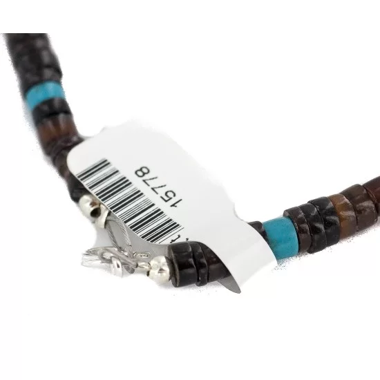 Heart .925 Sterling Silver Certified Authentic Navajo White Howlite Charoite Native American Necklace 15778 Heart .925 Sterling Silver Certified Authentic Navajo White Howlite Charoite Native American Necklace 15778