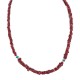 .925 Sterling Silver Certified Authentic Navajo Natural Turquoiose Coral Native American Necklace 750219