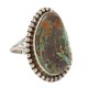 Handmade Navajo Certified Authentic .925 Sterling Silver Natural Turquoise Native American Ring 16959