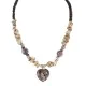 Heart .925 Sterling Silver Certified Authentic Navajo White Howlite Charoite Native American Necklace 15778 Heart .925 Sterling Silver Certified Authentic Navajo White Howlite Charoite Native American Necklace 15778
