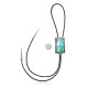 Handmade Certified Authentic Navajo .925 Sterling Silver Native American Natural Turquoise Bolo Tie 34135 Handmade Certified Authentic Navajo .925 Sterling Silver Native American Natural Turquoise Bolo Tie 34135
