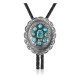 Sun .925 Sterling Silver Certified Authentic Handmade Navajo Native American Natural Turquoise Bolo Tie 34138 Sun .925 Sterling Silver Certified Authentic Handmade Navajo Native American Natural Turquoise Bolo Tie 34138