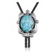 Feather .925 Sterling Silver Certified Authentic Handmade Navajo Native American Natural Turquoise Bolo Tie 34146 Feather .925 Sterling Silver Certified Authentic Handmade Navajo Native American Natural Turquoise Bolo Tie 34146