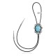 Feather .925 Sterling Silver Certified Authentic Handmade Navajo Native American Natural Turquoise Bolo Tie 34146 Feather .925 Sterling Silver Certified Authentic Handmade Navajo Native American Natural Turquoise Bolo Tie 34146