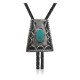 Handmade Certified Authentic Navajo .925 Sterling Silver Native American Natural Turquoise Bolo Tie 34147 Handmade Certified Authentic Navajo .925 Sterling Silver Native American Natural Turquoise Bolo Tie 34147