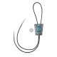 Handmade Certified Authentic Navajo .925 Sterling Silver Native American Natural Turquoise Bolo Tie 34152