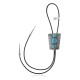 Handmade Certified Authentic Navajo .925 Sterling Silver Native American Natural Turquoise Bolo Tie 34152