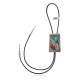 Feather .925 Sterling Silver Certified Authentic Handmade Navajo Native American Natural Turquoise Coral Bolo Tie 34142 Feather .925 Sterling Silver Certified Authentic Handmade Navajo Native American Natural Turquoise Coral Bolo Tie 34142