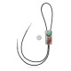 Handmade Certified Authentic Navajo .925 Sterling Silver Native American Natural Turquoise Coral Bolo Tie 34148