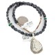 .925 Sterling Silver Certified Authentic Navajo Natural White Buffalo Snowflake Obsidian Native American Necklace 18280-2-16037-6 .925 Sterling Silver Certified Authentic Navajo Natural White Buffalo Snowflake Obsidian Native American Necklace 18280-2-16037-6