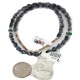 .925 Sterling Silver Certified Authentic Navajo Natural White Buffalo Snowflake Obsidian Native American Necklace 18280-2-16037-6 .925 Sterling Silver Certified Authentic Navajo Natural White Buffalo Snowflake Obsidian Native American Necklace 18280-2-16037-6