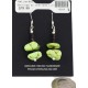 Certified Authentic .925 Sterling Silver Hooks Navajo Natural Gaspeite Native American Dangle Earrings 18269-2