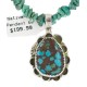 .925 Sterling Silver Certified Authentic Navajo Natural Spiderweb Turquoise Coral Native American Necklace 18282-1-1601-10