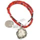 .925 Sterling Silver Certified Authentic Navajo Natural White Buffalo Coral Native American Necklace & Pendant 18279-4-95001