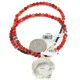.925 Sterling Silver Certified Authentic Navajo Natural White Buffalo Coral Native American Necklace & Pendant 18279-4-95001