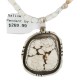 .925 Sterling Silver Certified Authentic Navajo Natural White Buffalo Native American Necklace 18280-3-15975-8 .925 Sterling Silver Certified Authentic Navajo Natural White Buffalo Native American Necklace 18280-3-15975-8